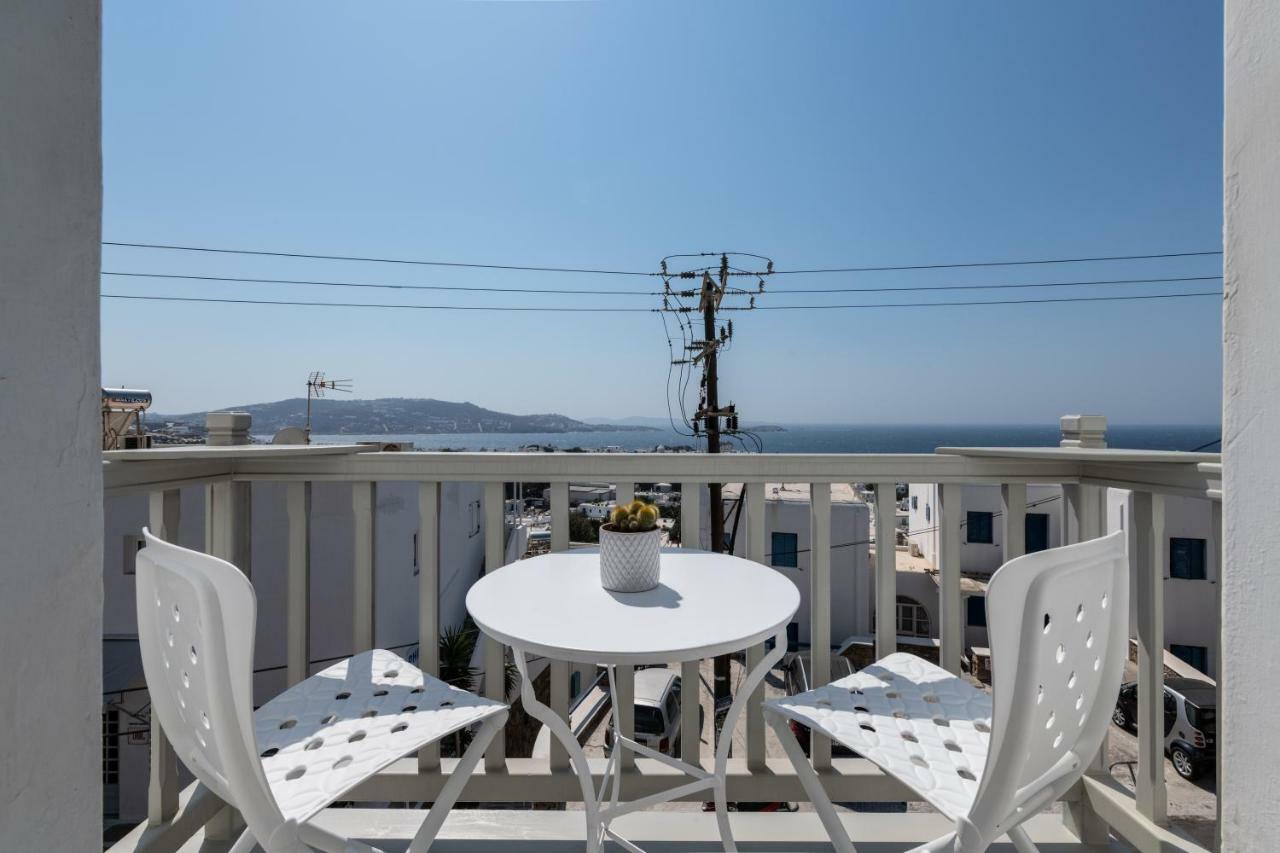 Ferienwohnung Gazia Sea View House - Mykonos Town Exterior foto